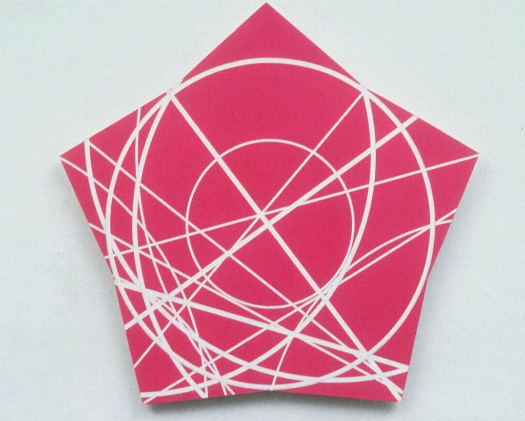 Clifford Singer, The Geometry of the Star, 1994©, 21.75 x 22.75 inches, acrylic on plexiglass
