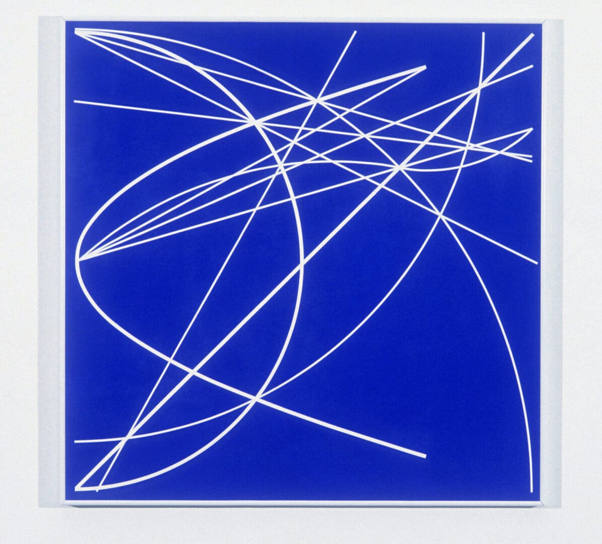 Clifford Singer. Half Sphere with Shadow. 1997. Acrylic on Plexiglas. 36 x 36 inches