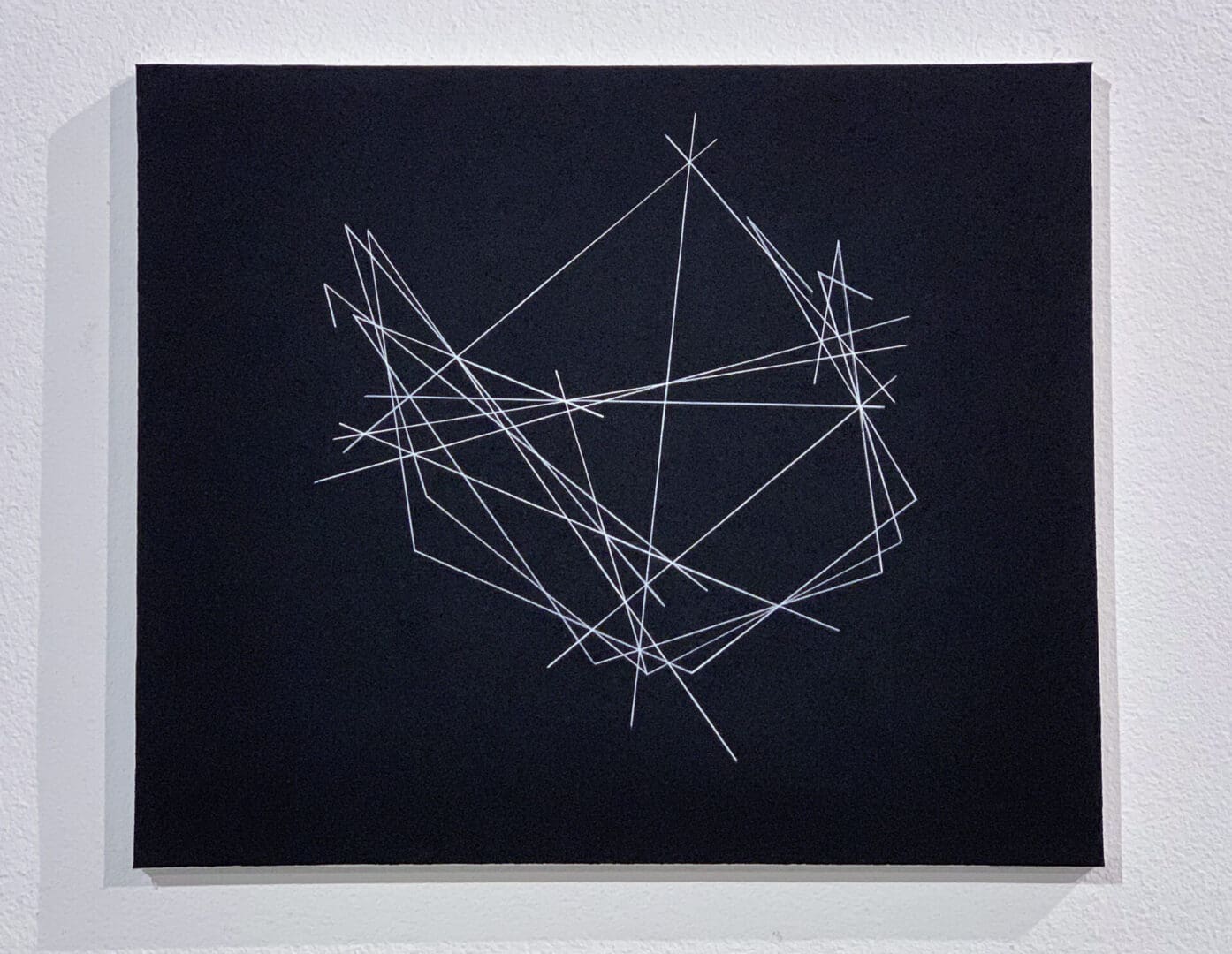 Clifford Singer. Hyper Cube Series. 1978. Gouache on Acrylic on Canvas. 20 x 24 inches