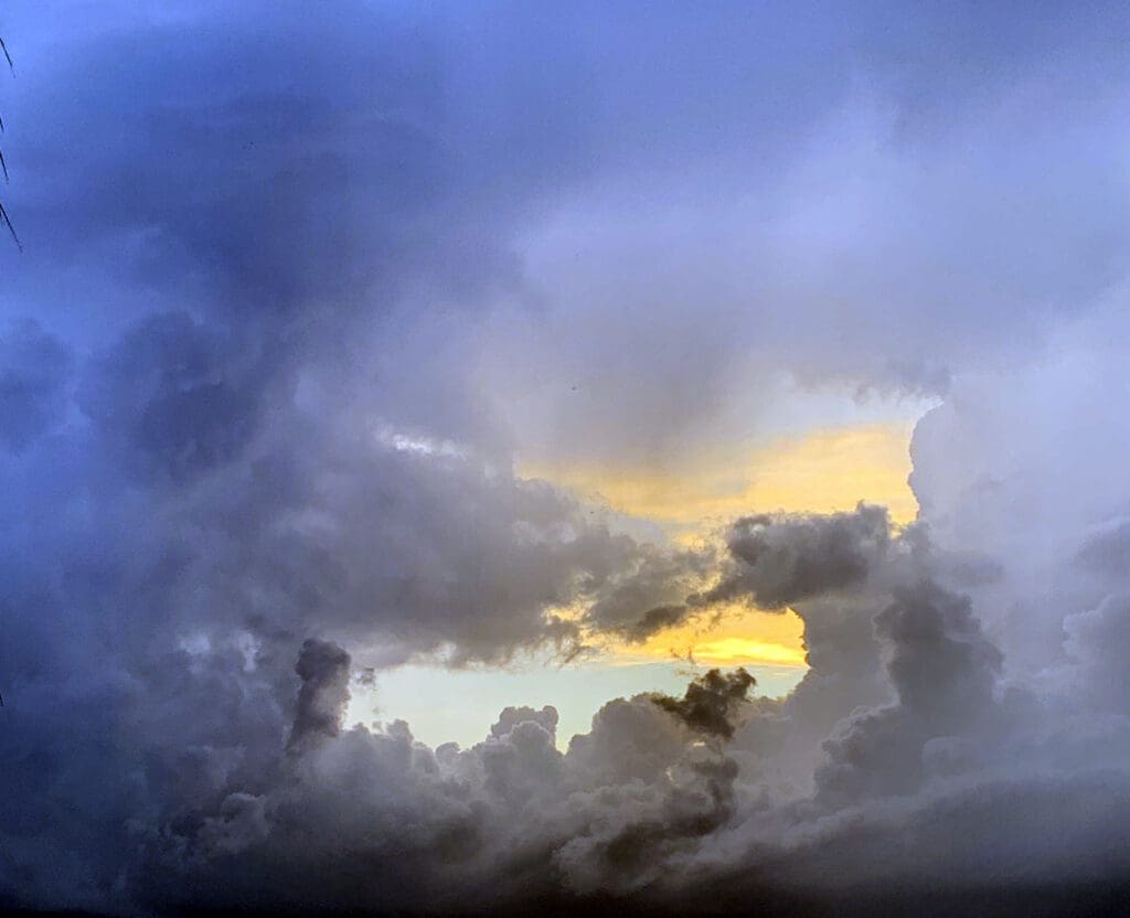 Clouds. Florida. 2023. Fuji Underwater Camera.  