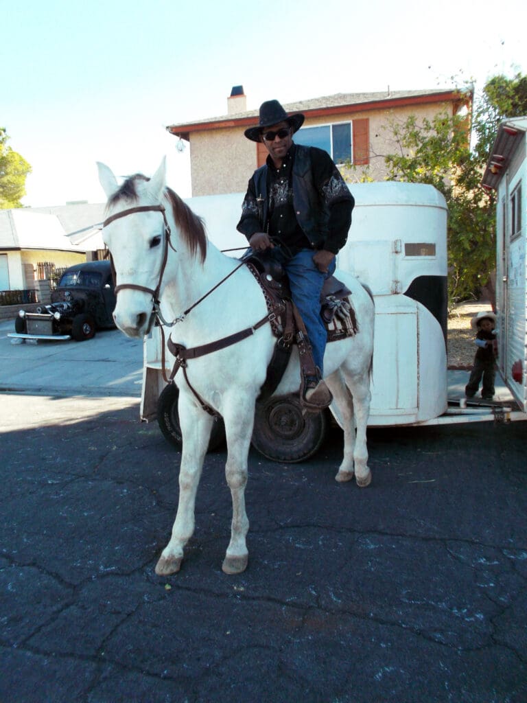 Saaim Washington with Horse. Las Vegas. 2013. Digital Camera  