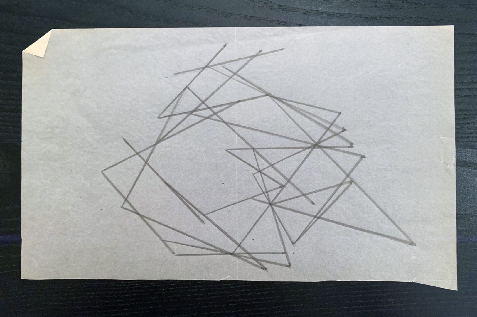 Geometrical Clouds 1977
Drawing on Tracing Paper
