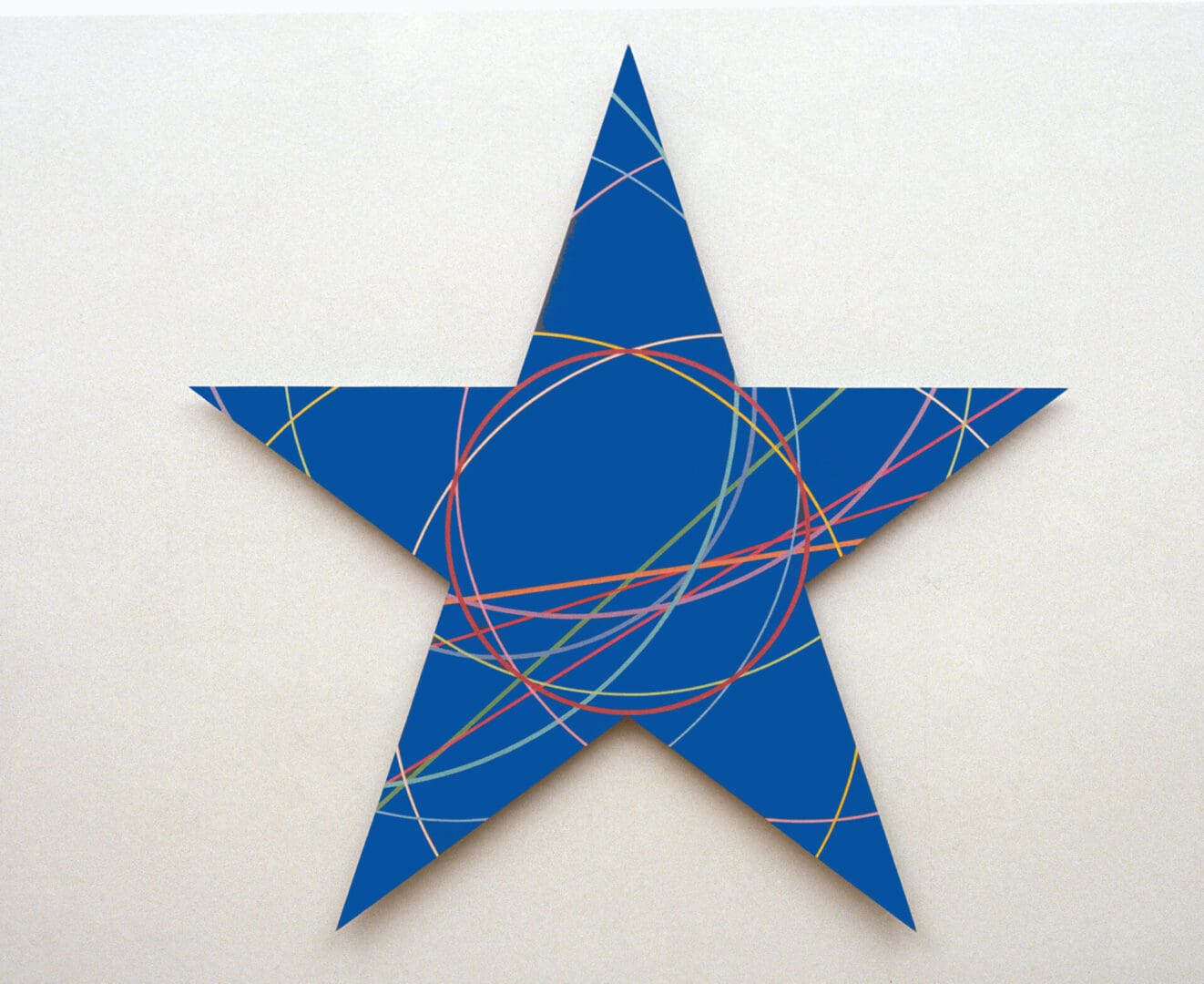 The Geometry of the Star. 1993. Acrylic on Plexiglas. 48 x 48.5 inches  
