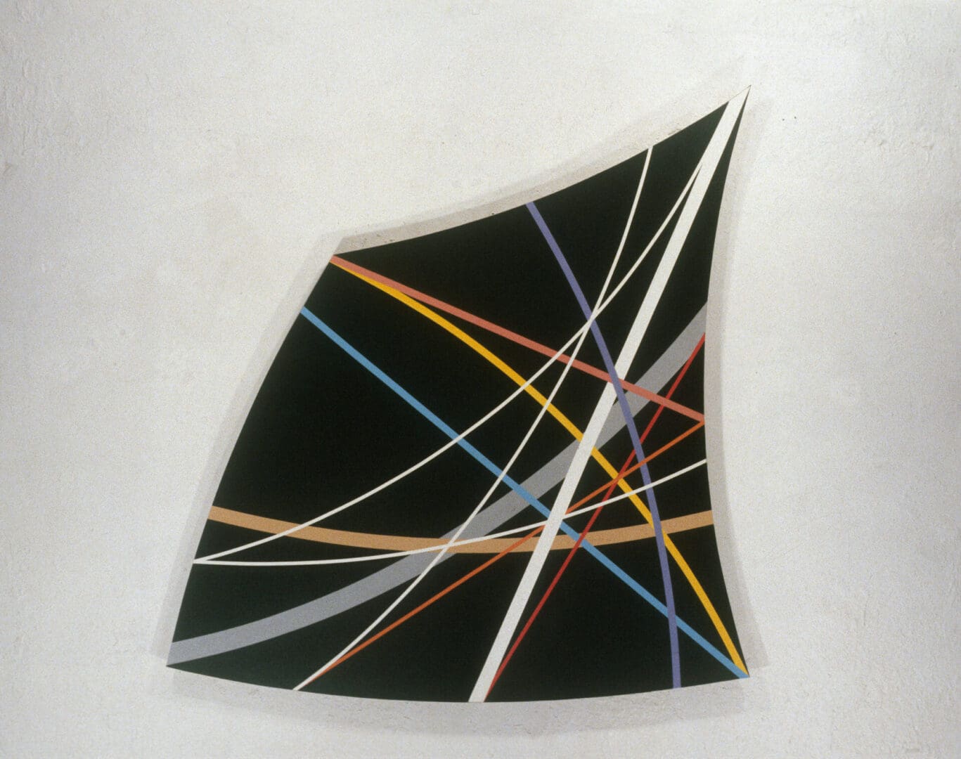 Portals Series. 1986. Black. Acrylic on Wood.  47 x 47 inches  