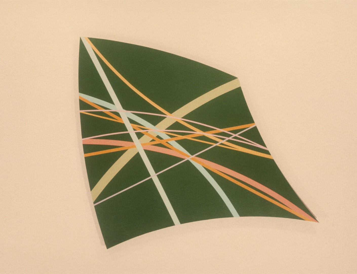 Portals Series. 1986. Green. Acrylic on Wood. 47 x 47 inches  