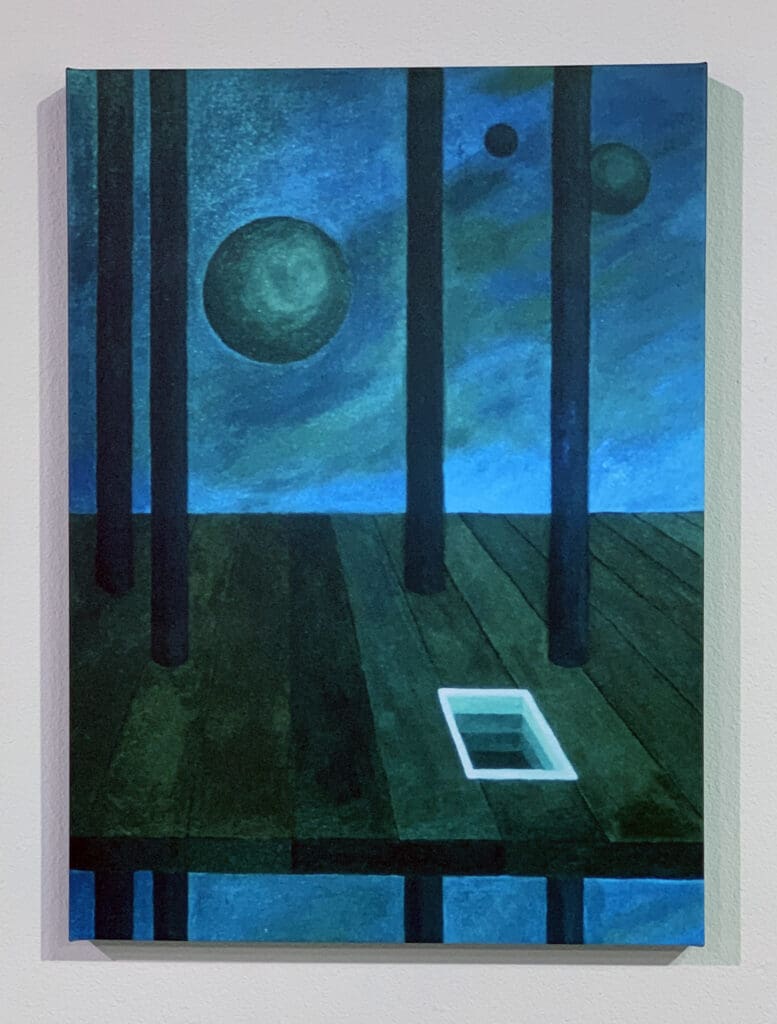 Spheres of Infinite Distance. 1970. Oil on Canvas. 30 x 22 inches   