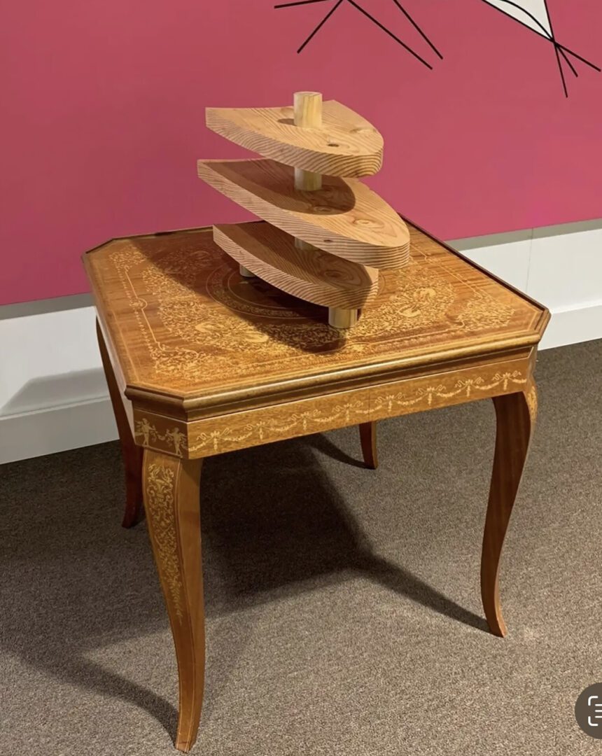 Clifford Singer. Architectural Model with Parabolas. Wood. 2025

​