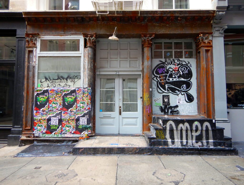 Clifford Singer. Building Entrance. NYC. 2025