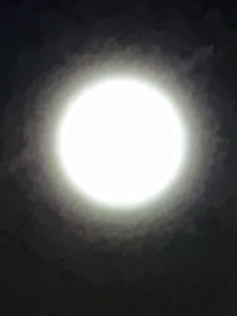 Clifford Singer. Full Moon. Photograph iPhone. April 1. 2026