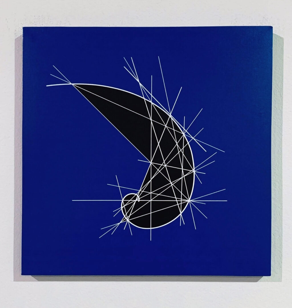 Clifford Singer. Logarithmic Spiral. 24 x 24 inches. 2024