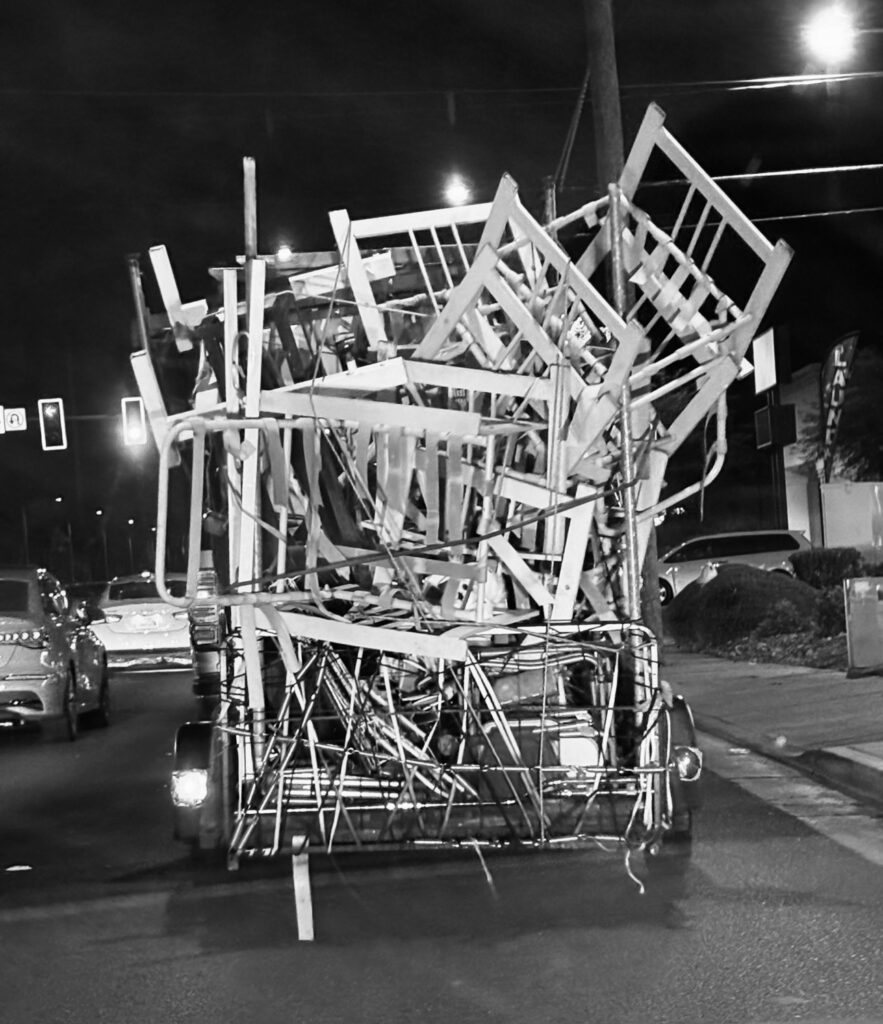 Clifford Singer. Truck Boxes. photograph. B&W. 2025