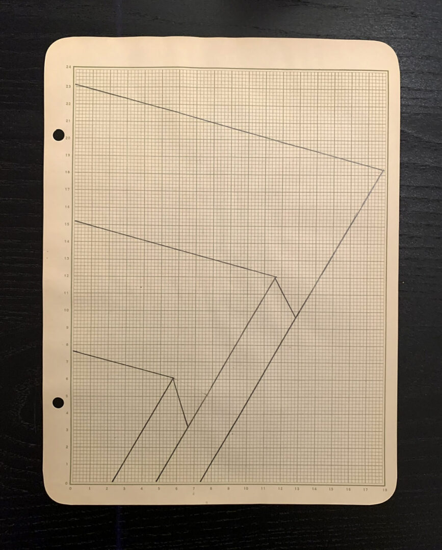 Clifford Singer. Drawing. Graph Paper. 1973