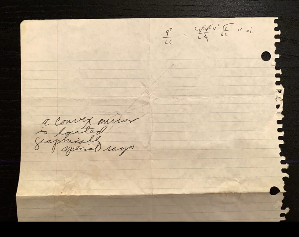 Clifford Singer. Drawing. Math Notes. 1975