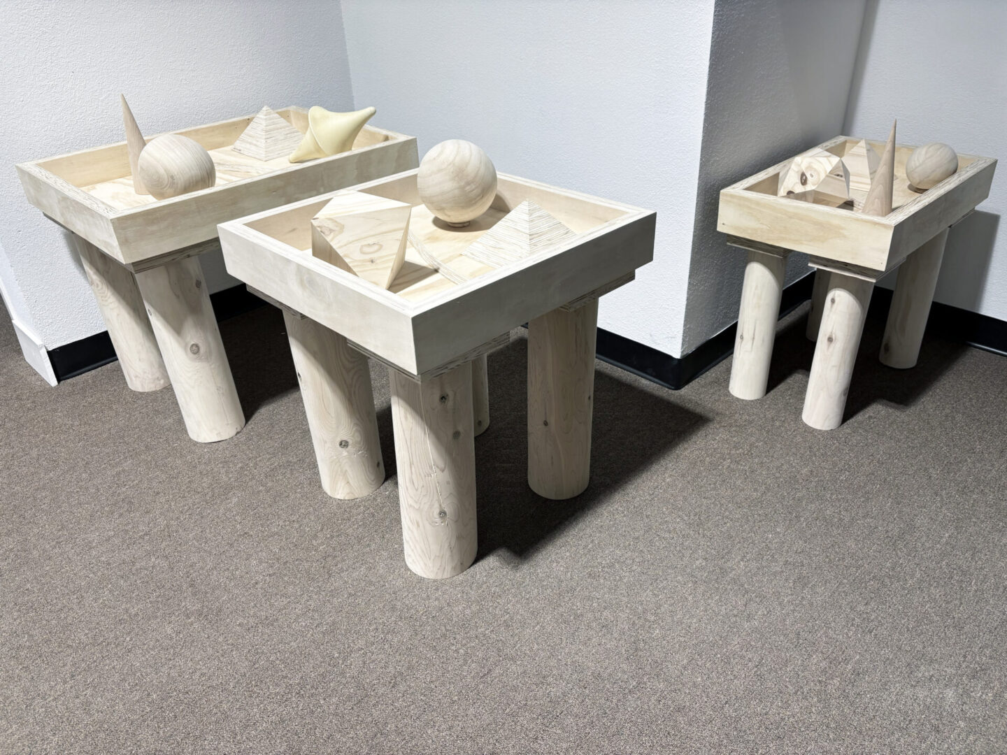 Clifford Singer. Wood Tables. Sculptures. 2025